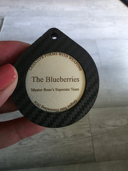 Custom Double-Sided Laser Engraved Coin with 3D Printed Twist Holder
